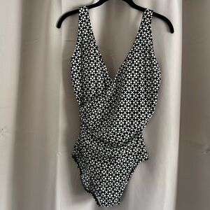 LL Bean woman’s one piece bathing suit.